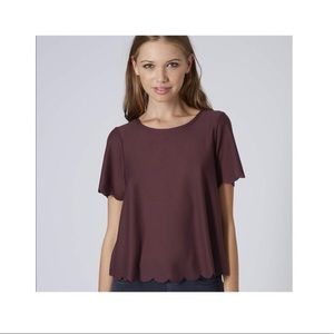 TopShop Scallop Frill Tee 2